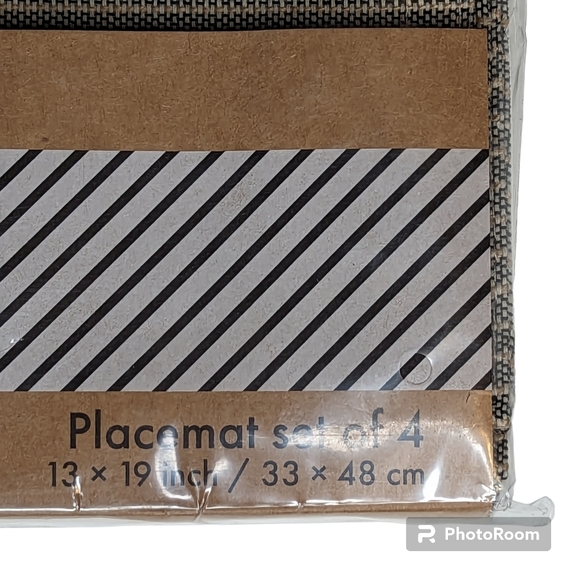 Harborbay Placemats Hudson Lign Gray Set Of 4 New in Packaging - Picture 8 of 8